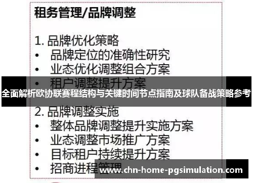 全面解析欧协联赛程结构与关键时间节点指南及球队备战策略参考